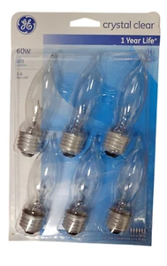 GE Bulbs 75334 60w 6 bulbs - Picture 1 of 1