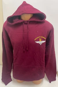 AUSVERKAUF: Fallschirmjäger Regiment bestickter Hoodie - Burgund Large - Bild 1 von 1