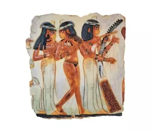 Veronese Egyptian Wall Decor The Temple Maidens Resin Hanging Plaque - Picture 1 of 7