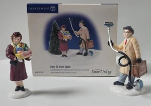 Department 56 Snow Village- Door to Door Sales #55139 In Original Box - Picture 1 of 15