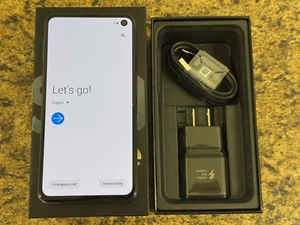 Samsung Galaxy S10e SM-G970U 128GB Unlocked GSM+CDMA Black - Open Box - Afbeelding 1 van 2