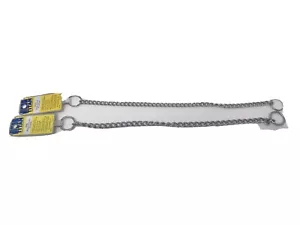 New Titan Chrome Steel Chain Dog Collar Choose Size and Fine or Medium - Picture 1 of 1