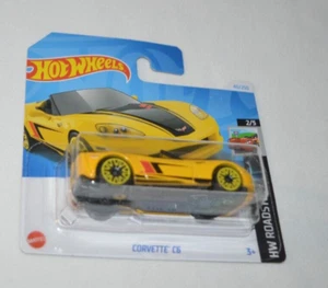HOT WHEELS 2024 HW ROADSTERS 2/5 - CORVETTE C6 YELLOW - Picture 1 of 4
