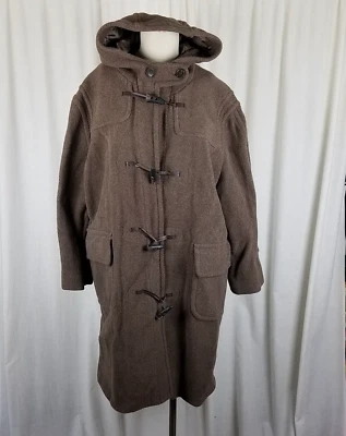 Chaquetón de lona Jones New York con cierre de palanca con capucha de lana espiga para mujer M Foto 1 de 4