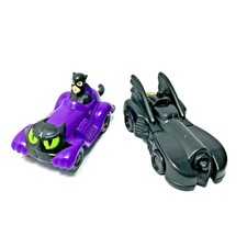 2 1991 McDonald's Happy Meal Batman Returns Movie Batmobile Catwoman Mobile Cars