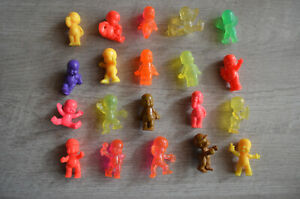 Lot 20 figurines Les Babies / Baby toutes couleurs translucide pailleté lot 14