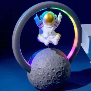 Gravity-Defying Levitating Astronaut LED Speaker - Picture 1 of 7