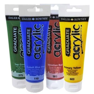 Daler Rowney Graduate Acrylic Art & Craft Paint 120ml - Picture 1 of 51