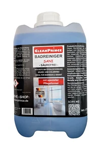 5 Liter Badreiniger Kanister Sani | säurefrei Naturstein Marmor Bad Reiniger - Bild 1 von 2