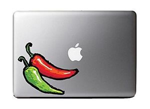 Delicious Chili Peppers Full Color - Vinyl Decal for 13" Macbook