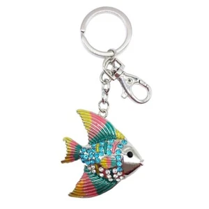 keychain fish-bag charms fish-Sea life keyrings- Ocean keyring- gift of fishes-O - Picture 1 of 2