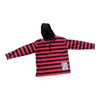 PRPS Sudadera con Capucha Para Hombres Mediana Negra Gris Pullover Sudadera con Capucha Ángel Gráfico Logo Foto 1 de 4