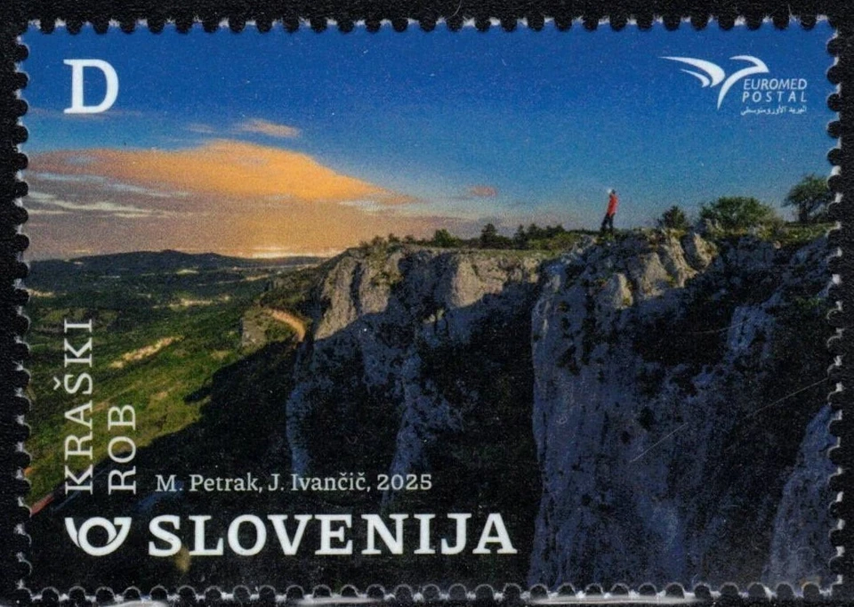 2025 Slovenia EuroMed MNH Mediteranean Natural Resources Karst Mountain Edge - Image 1 of 1