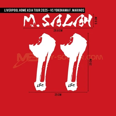 M.SALAH #11 Liverpool FC Japan Tour (Vs Yokohama F-Marinos) 2025 Print - Image 1 of 4