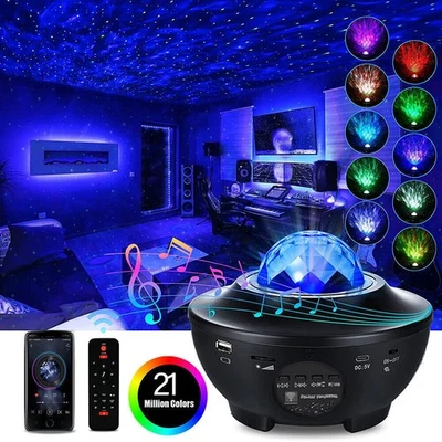 Bluetooth LED Sternenhimmel Lampe Projektor Galaxy Musik Starry Stern Nachtlicht - Bild 1 von 4