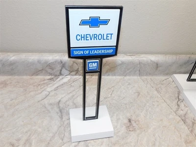  Advertising General Motors Chevrolet Car Dealership Desk Top Sign, Repro, Nice! - Image 1 of 4