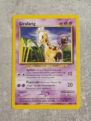 Pokémon Vintage Karte • Girafarig • Neo Genesis Set • 58/111 • Pokemon - Bild 1 von 2