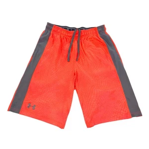 Under Armour Mens Athletic Sports Shorts Small Orange - Picture 1 of 6