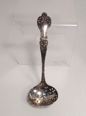 Majestic By Alvin Art Nouveau Plata de Ley Perforada Ranurada Cuchara Floral 33 G Foto 1 de 4