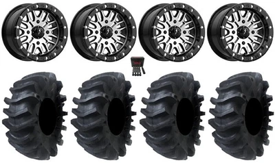 MSA Brute Bdlk 14" Wheels Mach 28" AquaTorque Tires Yamaha Viking Wolverine - Image 1 of 4