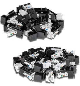 TRENDnet - TC-K50C6BK - TRENDnet Cat6 RJ45 Keystone Jack 45 - Pack Bundle, - Afbeelding 1 van 10
