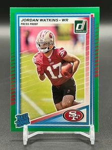 2025 Panini Donruss - Green Press Proof Jordan Watkins Rated Rookie #356 (RC) - Bild 1 von 1