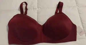 46D AUDEN Wirefree Lightly Lined Bra Women's Plus Size Convertible Straps NEW - Picture 1 of 2