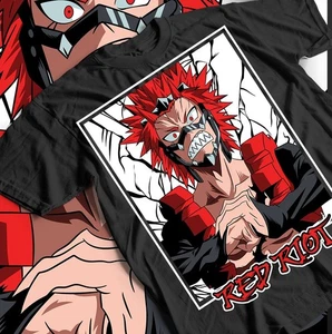 Eijiro Kirishima T-shirt, My Hero Academia Tee, Red Riot Anime Shirt, Unisex - Picture 1 of 9