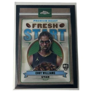 2024-25 Topps Chrome Basketball Cody Williams Fresh Start RC Utah Jazz - Picture 1 of 2