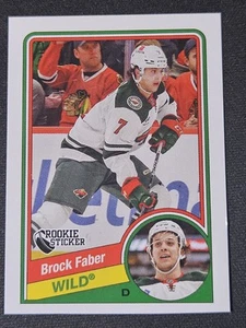 23-24 Topps Brock Faber 85-86 Retro Rookie Sticker π¨π¨π¨ Minnesota Wild - Foto 1 di 2