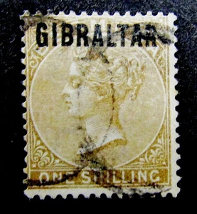 nystamps British Gibraltar Stamp # 7 Used $400  N21y804 - Picture 1 of 2