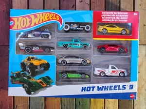 Hot Wheels  X6999 9 Car Gift Pack Included Nissan 300 ZX, Lamborghini, Mazda P/U - Picture 1 of 4