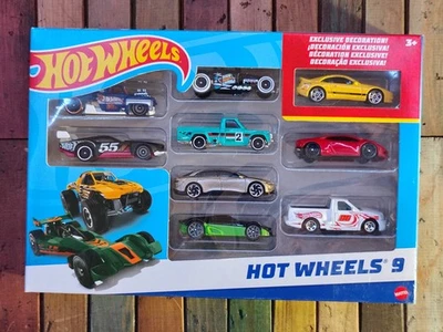Paquete de regalo de 9 autos Hot Wheels X6999 incluido Nissan 300 ZX, Lamborghini, Mazda P/U Foto 1 de 4