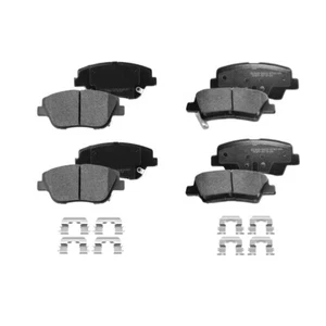 Front and Rear Ceramic Brake Pads Kit for 2011-2016 Kia Optima Hyundai Sonata - Foto 1 di 6