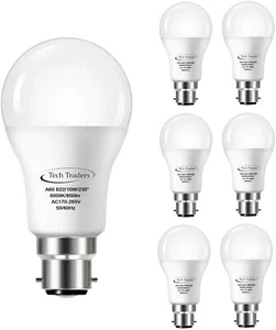 100W LED GLS 10W Standard A60 Glühbirnen kühlweiß 240V B22 UK A + - Bild 1 von 7