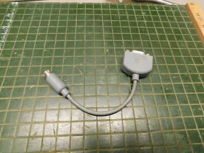 PS2 Male to DB9 Male Serial Port Adapter Cable - Gray - 6 1/2"  Vintage - Image 1 of 4