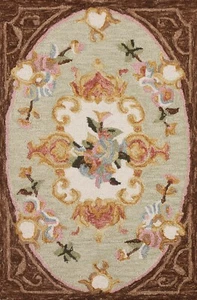 Transitional Floral Aubusson Hand-Tufted Indian Area Rug Wool All Size Available - Picture 1 of 18