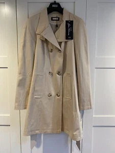 Women’s C&A Your Sixth Sense Beige Trench Coat in Cotton (New) - Eur Size 38 - Picture 1 of 7