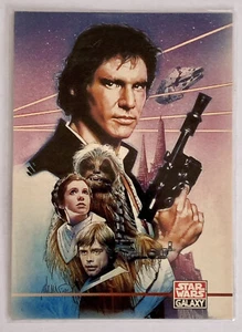 1995 Topps Star Wars Galaxy Serie The Struzan Portfolio #283 Han Solo Luke Leia - Bild 1 von 3