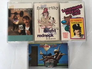 Jeff Foxworthy - Hyena, Crank It Up, Redneck 1990s Comedy LOT 4 audio Cassette - Imagen 1 de 7