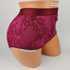 BRAGAS CORTAS LANE BRYANT CACIQUE ALGODÓN COMPLETO PANTY 18/20 PLUS ROJO ROSA FLORAL - Imagen 1 de 6