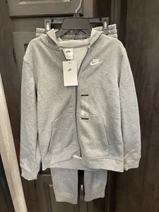 Nike Boys Jacket And Pants Gray Size Large New - Picture 1 of 11