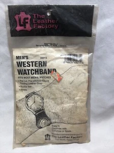 The Leather Factory- Men's Western Watchband #4014 - Picture 1 of 7