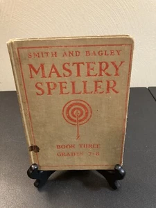 1920s Vtg Textbook Spelling 7-8 Reading Grammar Language Arts English School - Picture 1 of 8
