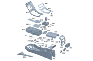 Genuine Mercedes-Benz Cover Trim 206-680-32-01 - Picture 1 of 1