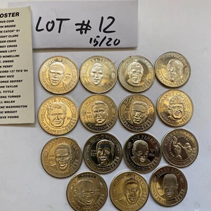 San Francisco 49ers entonces y ahora 1994-95 monedas coleccionables 15 de 20 lote #12 - Imagen 1 de 12