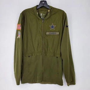 Chaqueta Nike Dallas Cowboys Salute To Service para hombre pequeña verde militar capa ventilada - Imagen 1 de 23