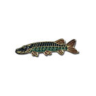 Pike Fish Enamel Pin Badge with Butterfly Locking Back