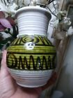 Old Vintage Retro Midcentury Austrian Ceramic Pottery Vase  Fat Lava 15cm Tall