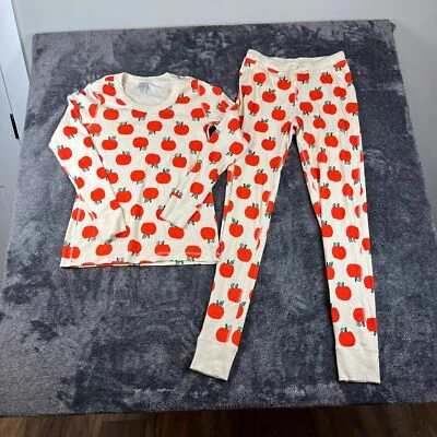 Hanna Andersson Organic Cotton Pumpkin Pajama Set Pants Top Women's S/M - Image 1 of 4